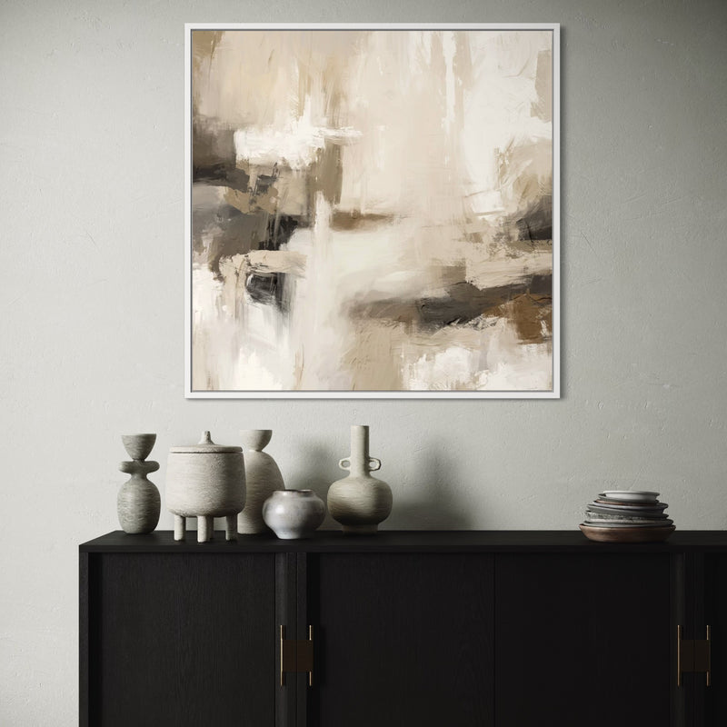 Framed Canvas - Santorini