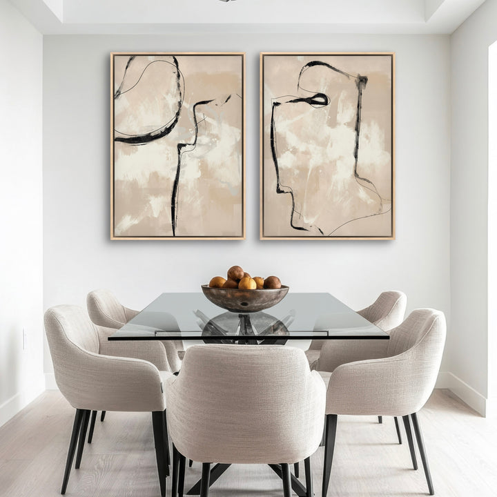 Framed Canvas Set of 2 - Paris