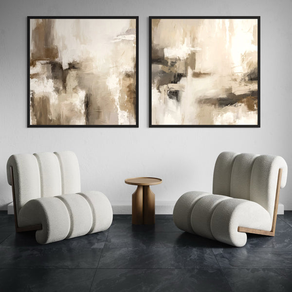 Framed Canvas Set of 2 - Santorini