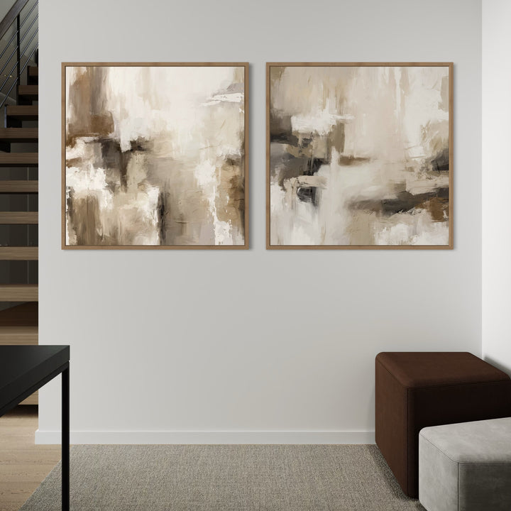 Framed Canvas Set of 2 - Santorini