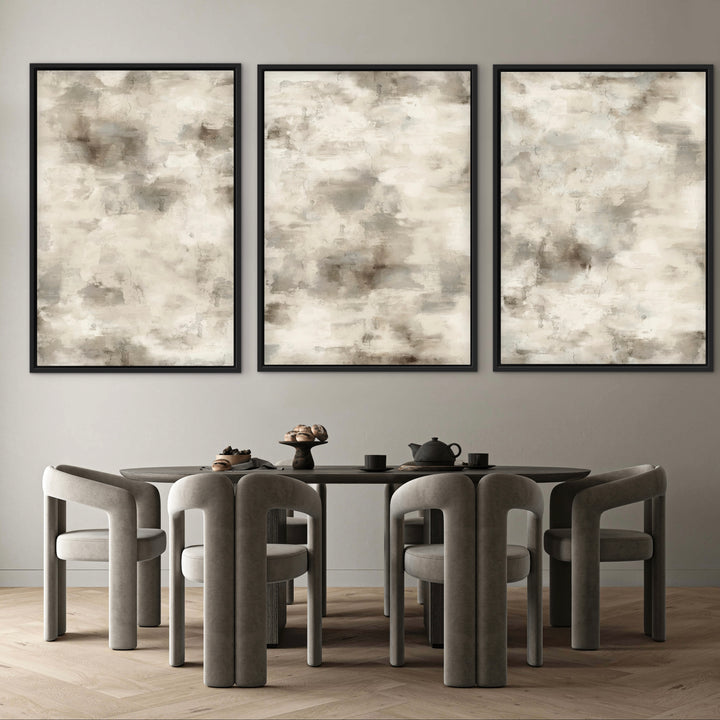 Set of 3 Framed Canvas - Still Morning