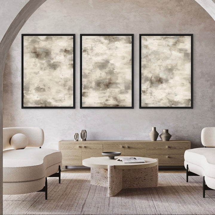 Set of 3 Framed Canvas - Still Morning