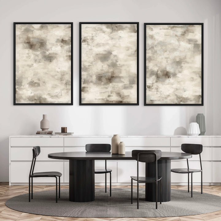 Set of 3 Framed Canvas - Still Morning