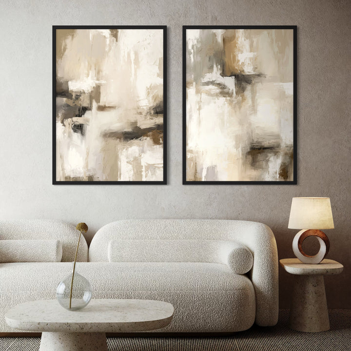 Framed Canvas Set of 2 - Santorini