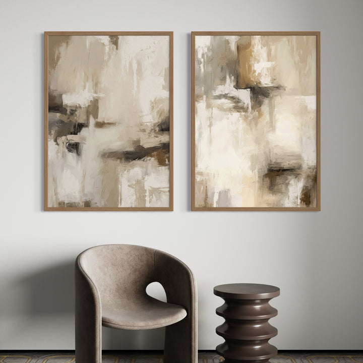 Framed Canvas Set of 2 - Santorini