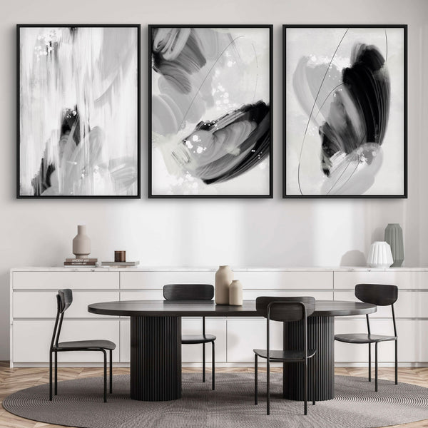 Set of 3 Framed Canvas - Monaco