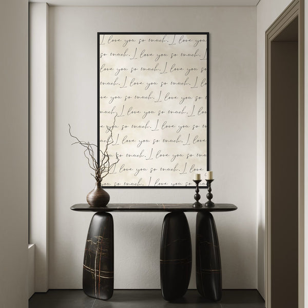 Framed Canvas - I Love You So Much
