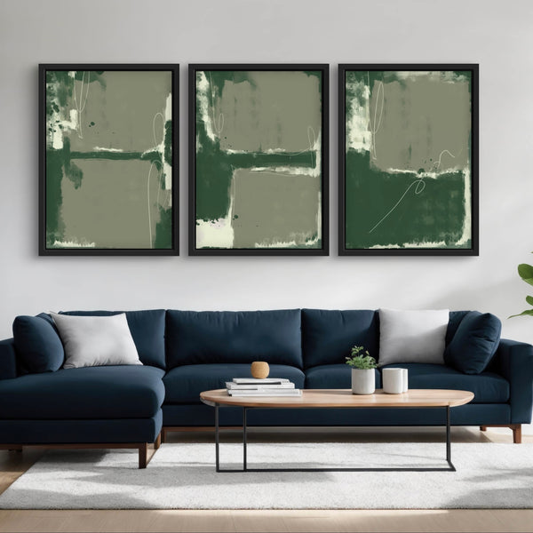 Set of 3 Framed Canvas - Soho