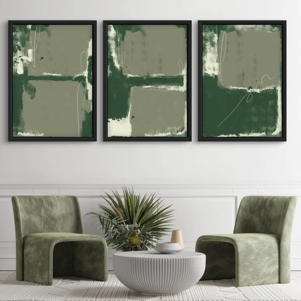 Set of 3 Framed Canvas - Soho