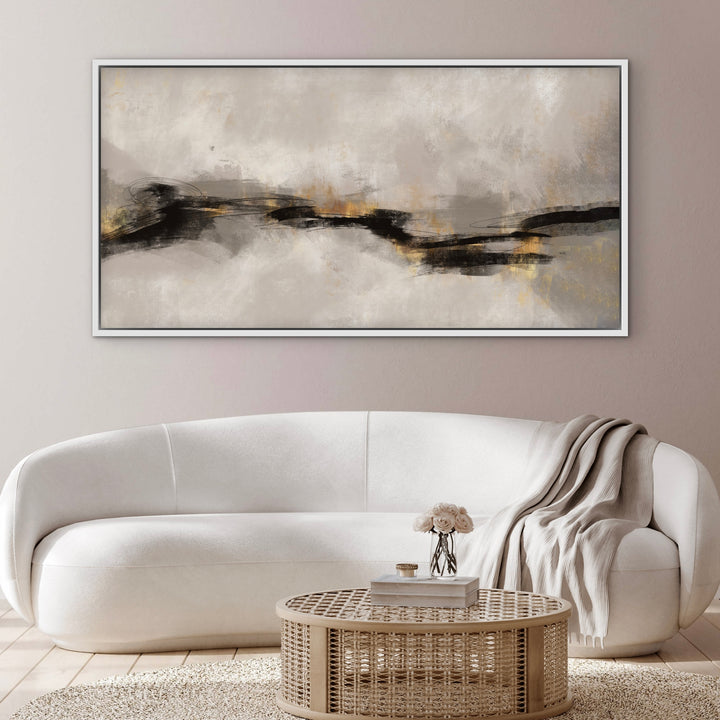 Framed Canvas - Sardinia styled in a contemporary home with warm coastal decor