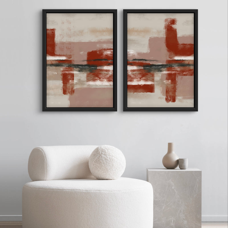 Framed Canvas Set of 2 - Tribeca