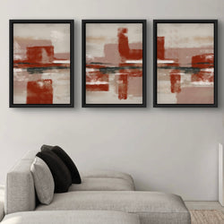 Set of 3 Framed Canvas - Tribeca