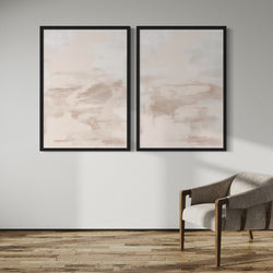 Abstract Art set of 2 prints - Nude Dreams