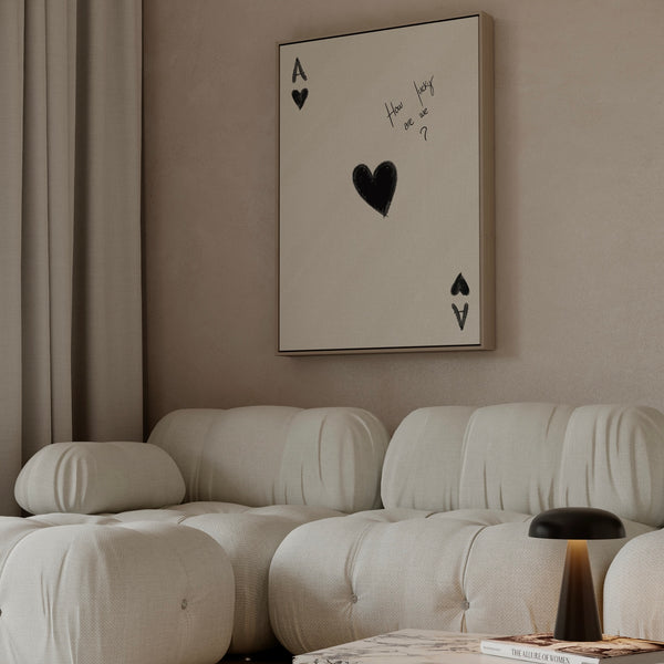 Framed Canvas - Ace Heart