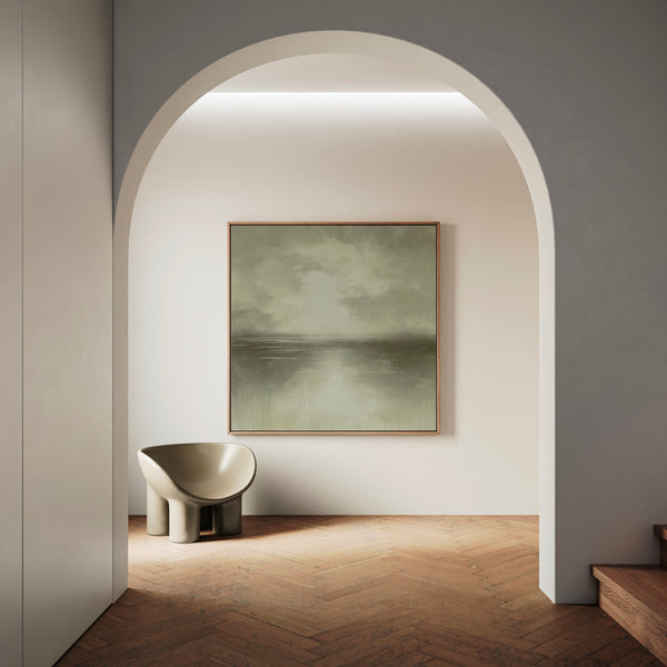 Framed Canvas - Misty Shore