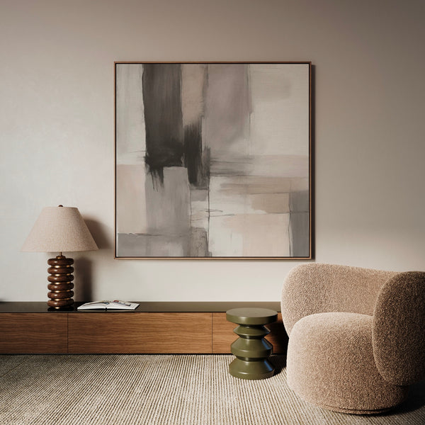 Framed Canvas - Smoke & Stone