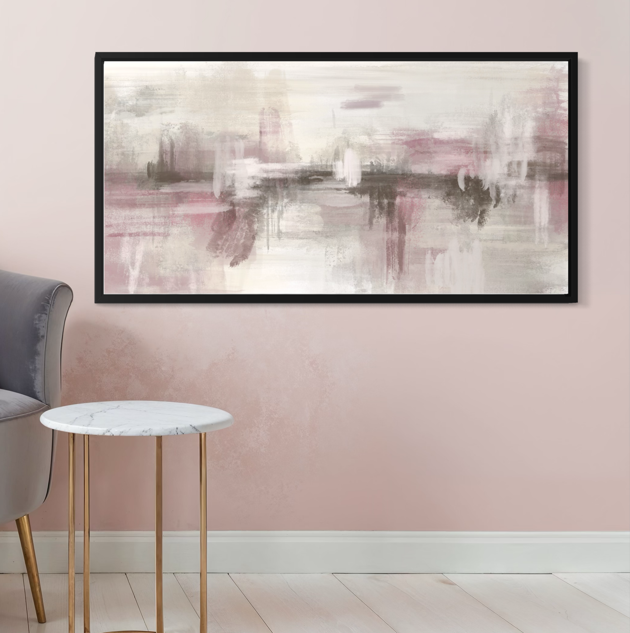 Framed Canvas - Pink Dusk