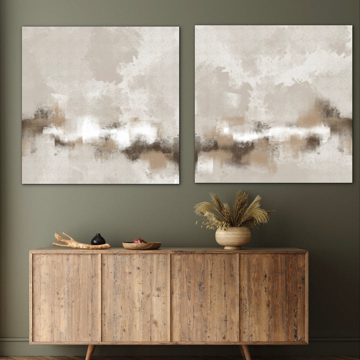 Abstract Canvas Set of 2 - Sorrento