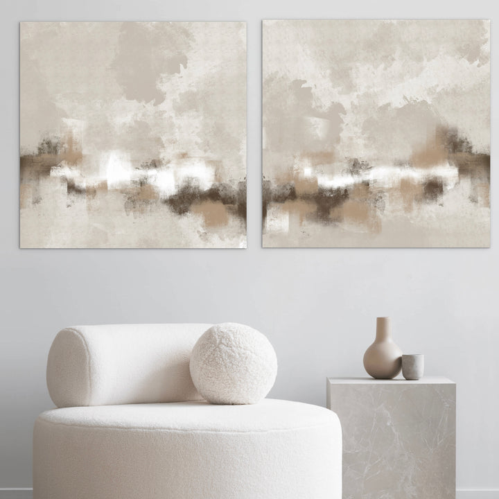Abstract Canvas Set of 2 - Sorrento