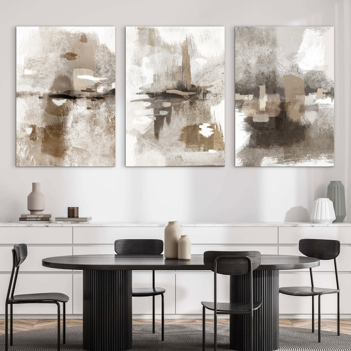 Abstract Canvas Set of 3 - Portofino