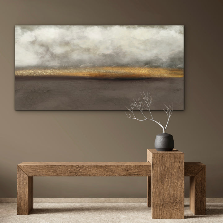Abstract Canvas - Golden Expanse