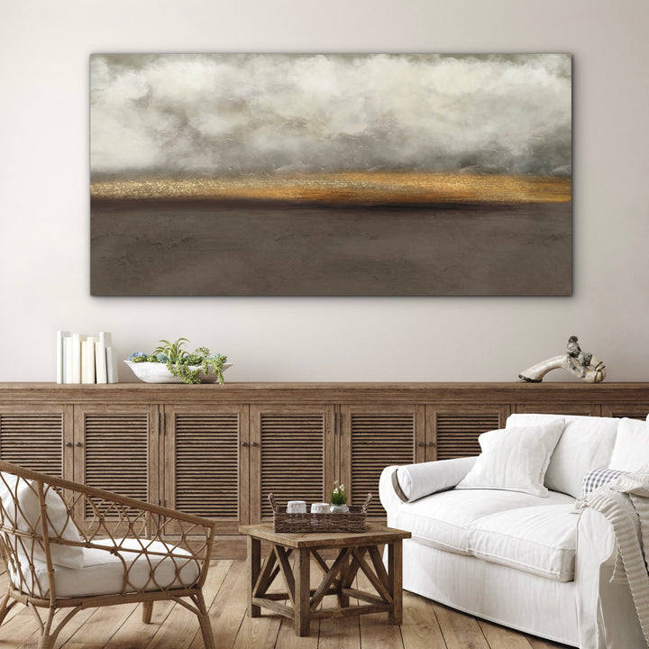 Abstract Canvas - Golden Expanse