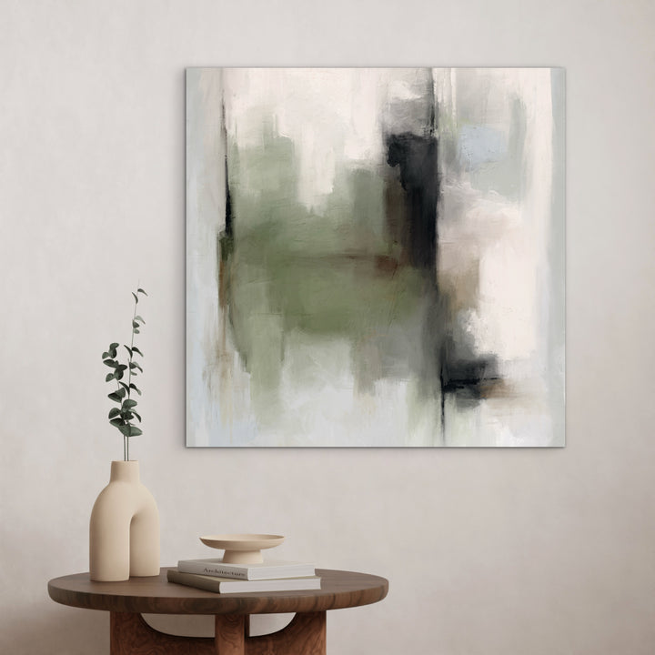 Abstract Canvas - Tuscany Green