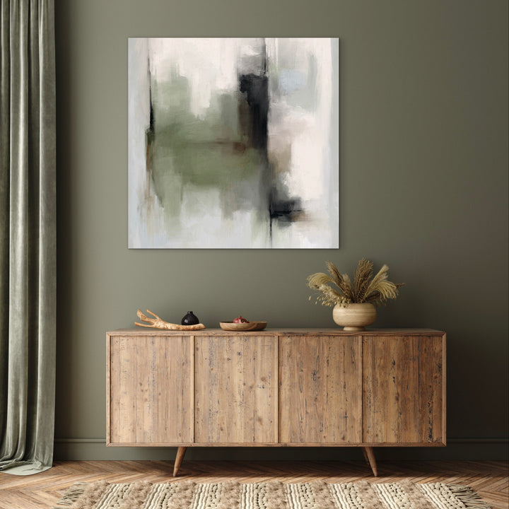 Abstract Canvas - Tuscany Green