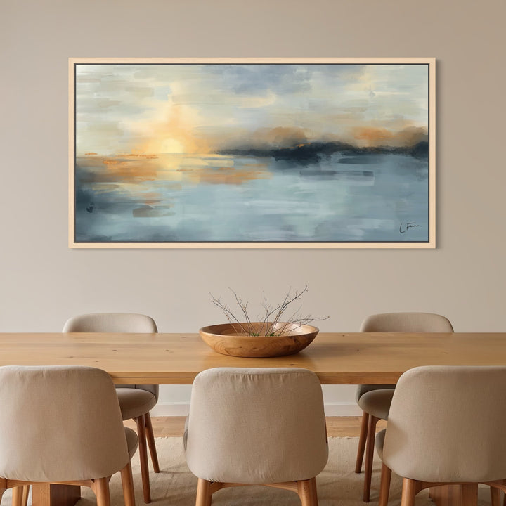 Framed Canvas - Tulum Blue