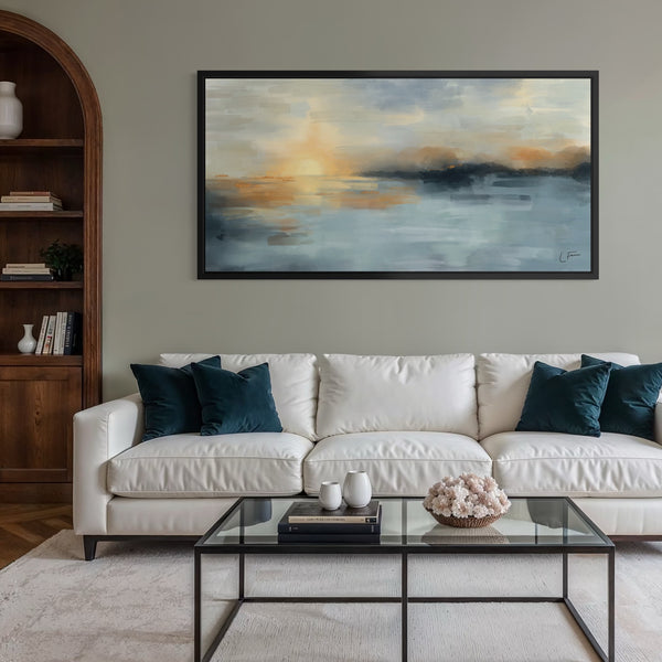 Framed Canvas - Tulum Blue