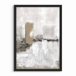 Set of 1 - Abstract Art 'Nude & Grey Clouds'