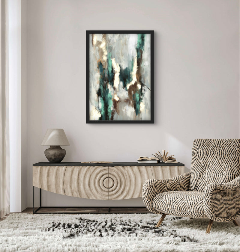 Set of 1 - Abstract Art 'Green Forest'