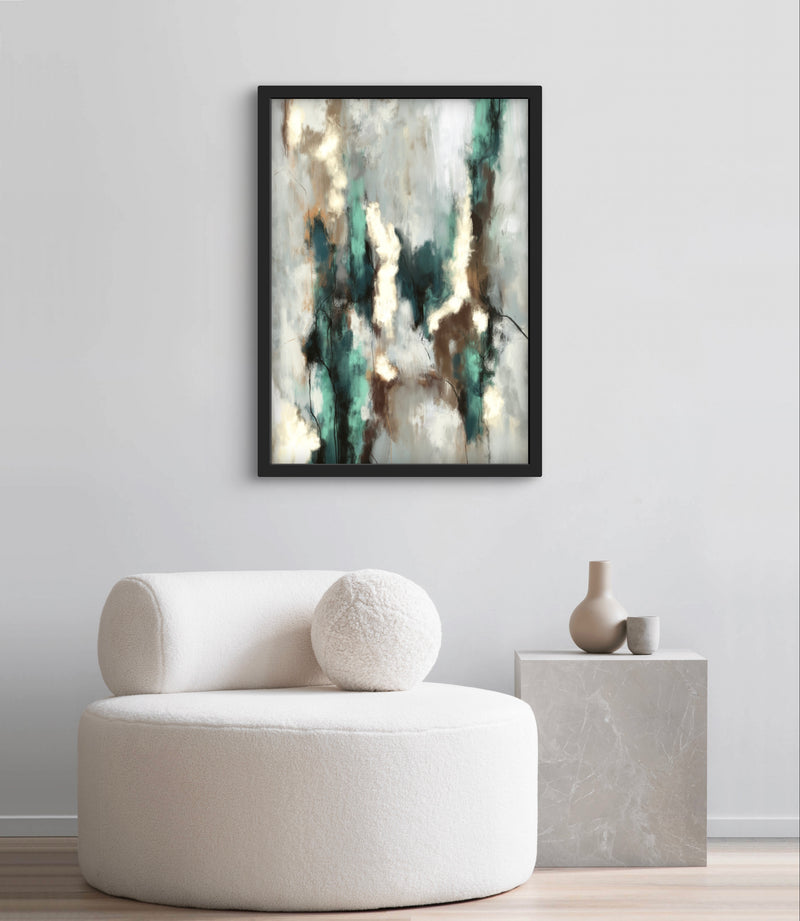 Set of 1 - Abstract Art 'Green Forest'