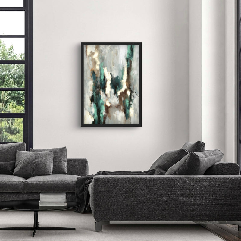 Set of 1 - Abstract Art 'Green Forest'