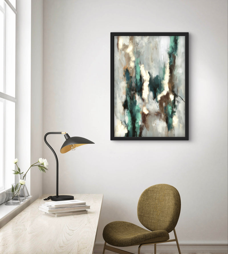 Set of 1 - Abstract Art 'Green Forest'