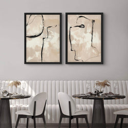 Framed Canvas Set of 2 - Paris