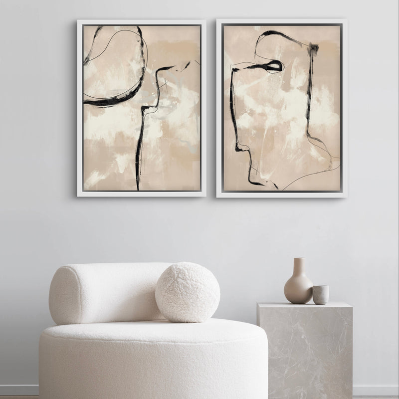 Framed Canvas Set of 2 - Paris