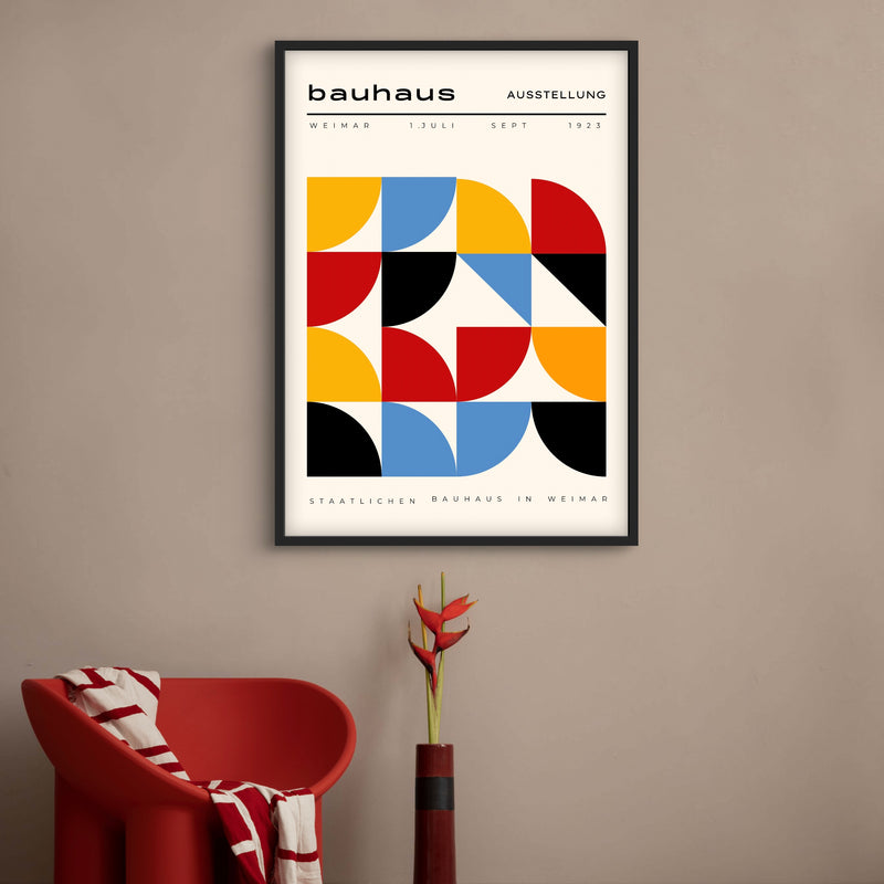 Set of 1 - Abstract Art 'Bauhaus'