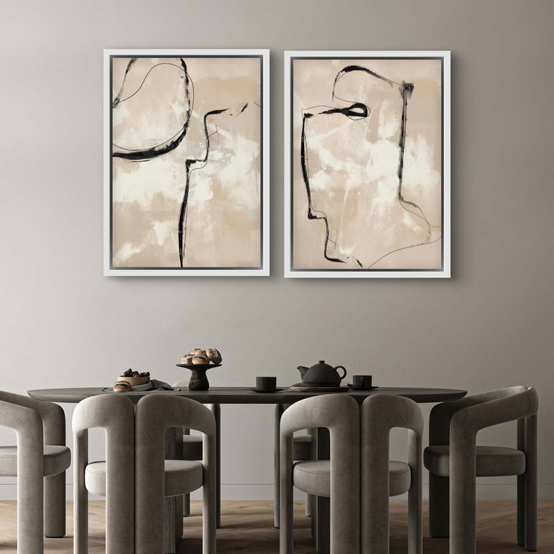 Framed Canvas Set of 2 - Paris