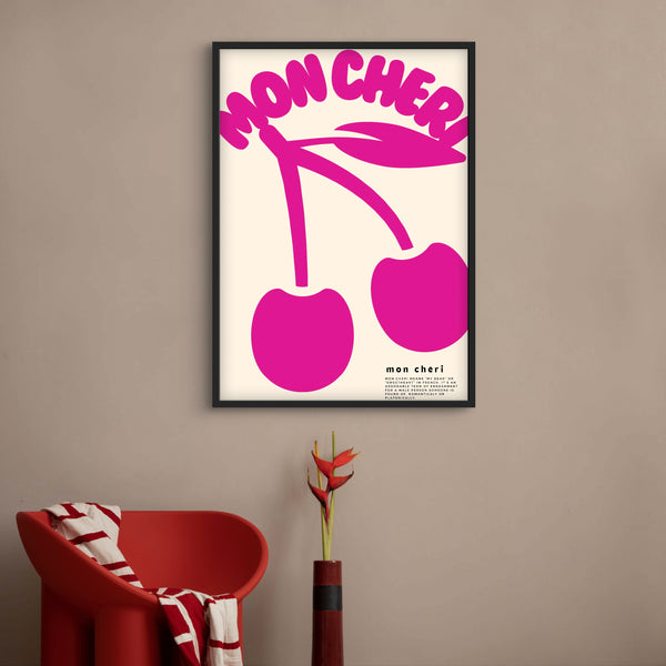 Set of 1 - Abstract Art 'Mon Cheri'