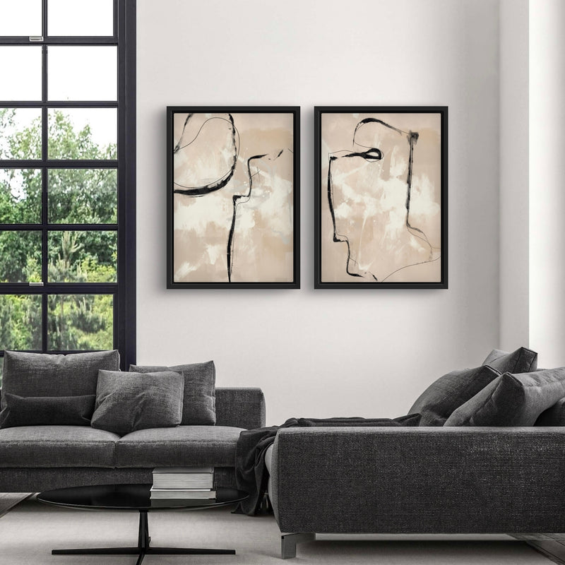 Framed Canvas Set of 2 - Paris