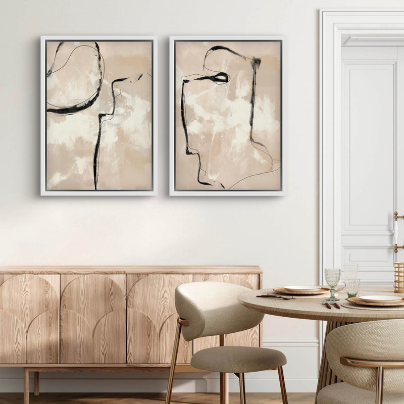 Framed Canvas Set of 2 - Paris