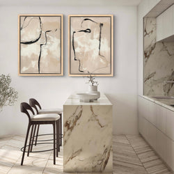 Framed Canvas Set of 2 - Paris