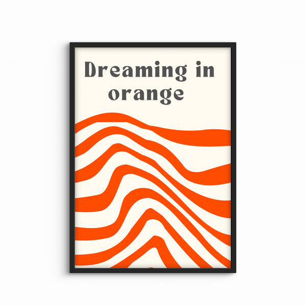 Set of 1 - Dreaming In Orange