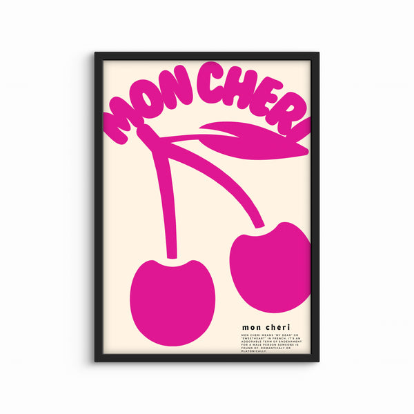 Set of 1 - Abstract Art 'Mon Cheri'