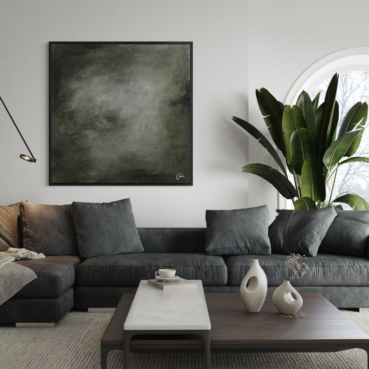 Framed Canvas - Verdant Haze