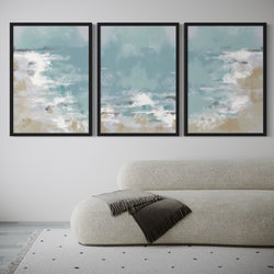 Abstract Art set of 3 prints - Ocean Days