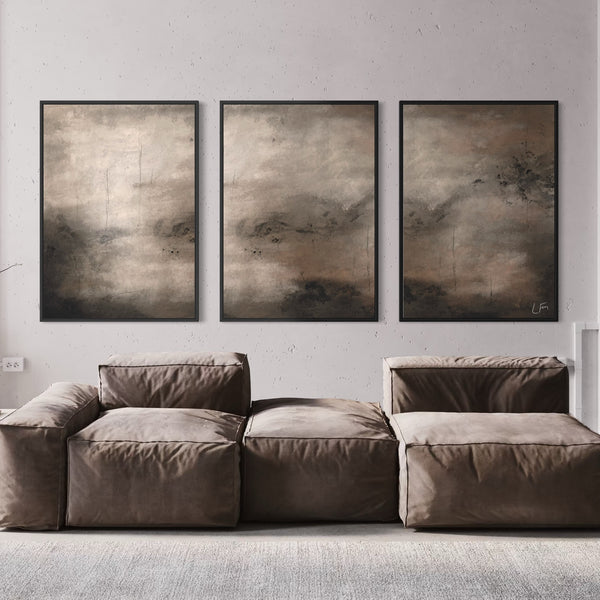 Set of 3 Framed Canvas - Milan