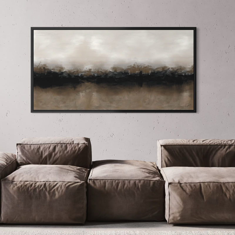 Framed Canvas - Brown Coffee