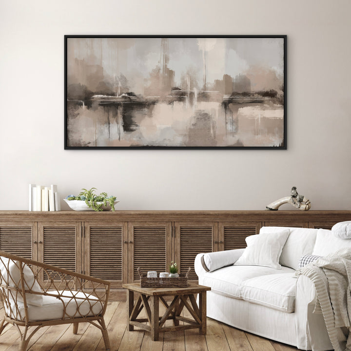 Framed Canvas - Mountain Dusk